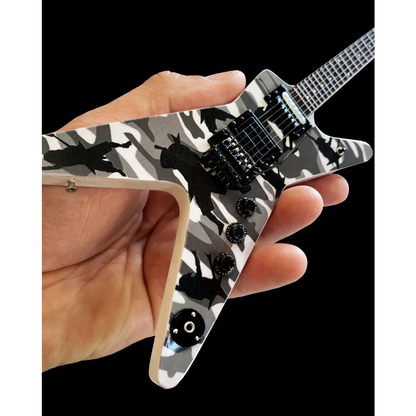 Axe Heaven Dimebag Camo ML mini guitar replica with camo pattern
