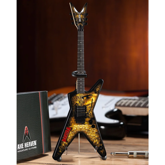 Axe Heaven Dimebag Darrell dragon ML mini guitar with stand