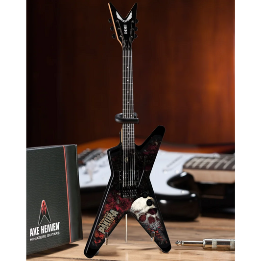 Axe Heaven Dimebag Darrell Pantera skull mini guitar replica with snake design