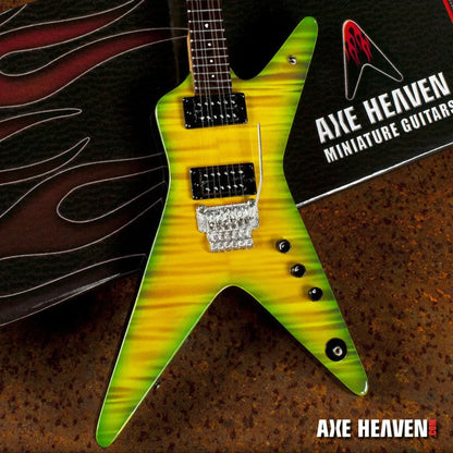 Mini Axe Heaven Dimebag Darrell Slime Dime green yellow guitar replica