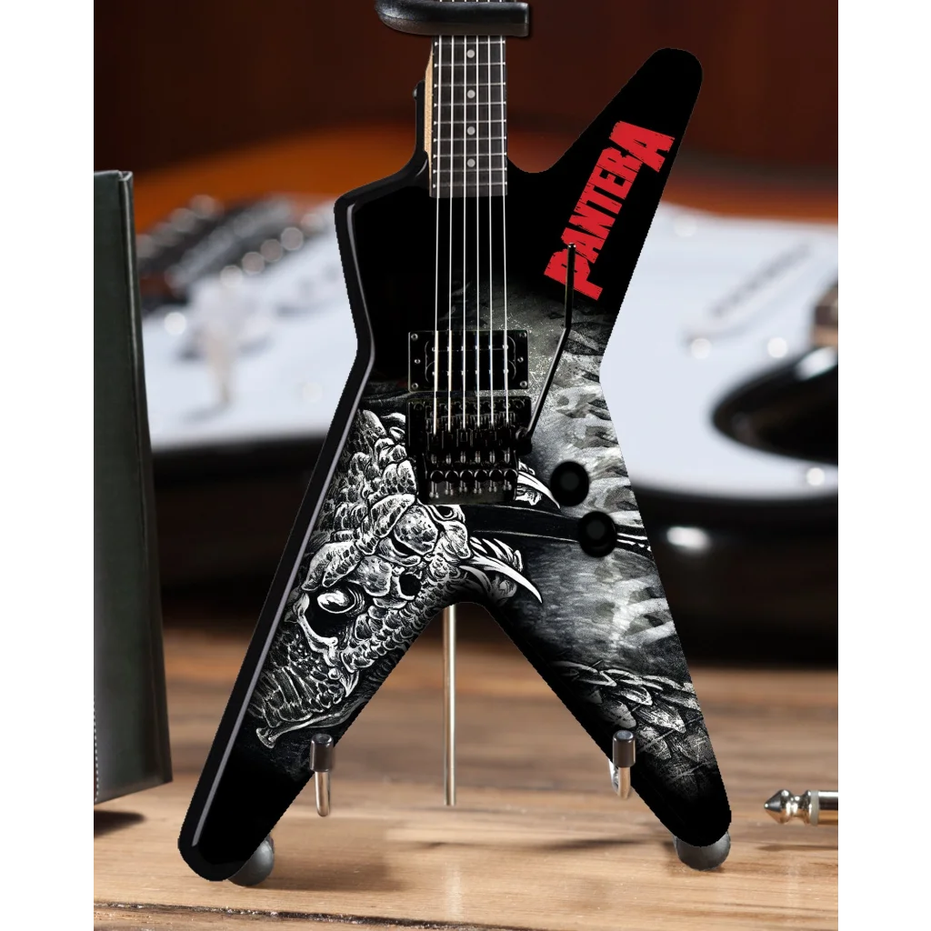 Axe Heaven Dimebag Pantera Skull Guitar Replica Collectible | Mini Guitar Replica Collectible | vintageantiquesgifts.com
