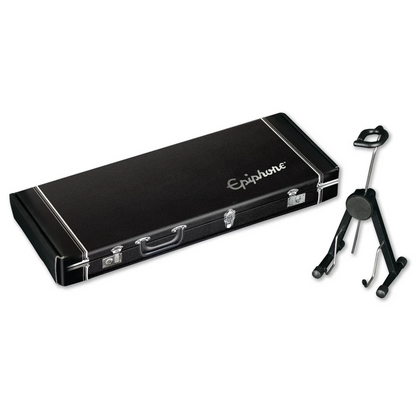 Axe Heaven Epiphone Casino miniature replica guitar model in black hardshell case