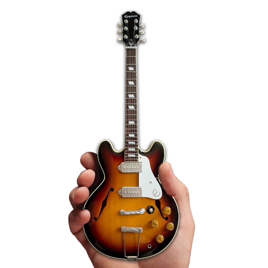 Axe Heaven Epiphone Casino Sunburst miniature guitar model replica