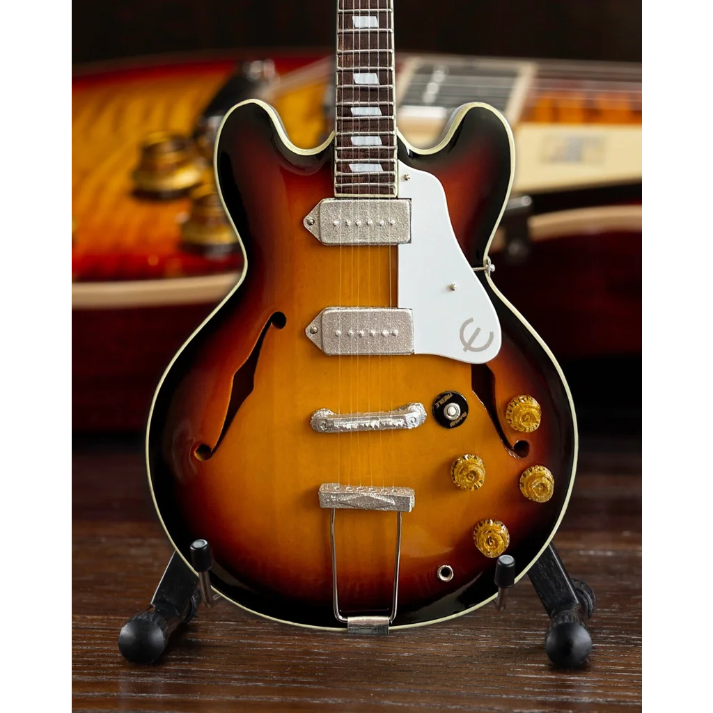 Axe Heaven Epiphone Casino Sunburst guitar model miniature replica