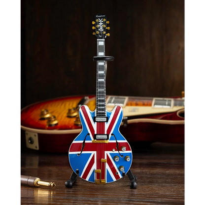 Axe Heaven Epiphone Union Jack miniature guitar model replica