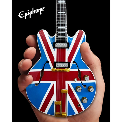 Axe Heaven Epiphone Union Jack miniature guitar model replica
