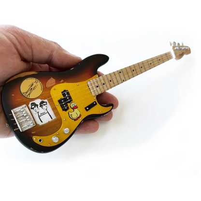 Mini Axe Heaven Fender Bass with sunburst finish and stand