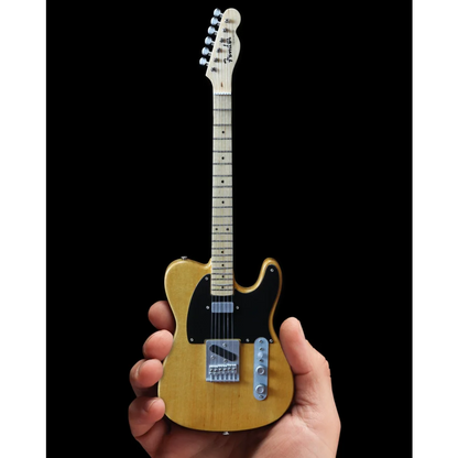 Axe Heaven Fender Telecaster mini guitar in sunburst with stand