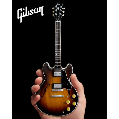 AXE HEAVEN Gibson ES-335 Vintage Sunburst Mini Guitar Replica | Mini Guitar Replica Collectible | vintageantiquesgifts.com