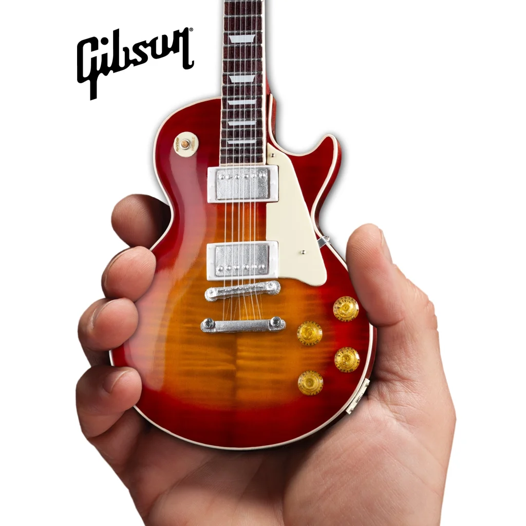 Axe Heaven Gibson Les Paul cherry sunburst miniature replica guitar