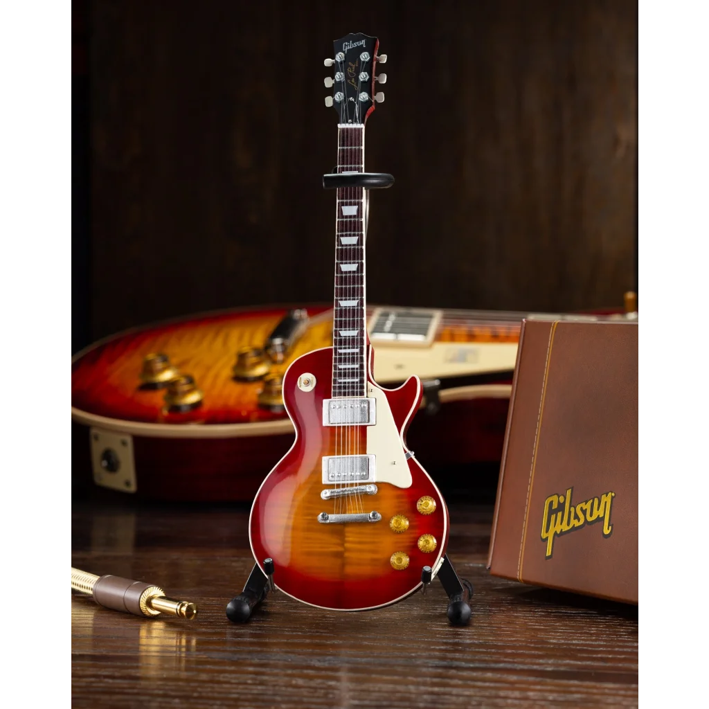 Axe Heaven Cherry Sunburst Miniature Replica Gibson Les Paul