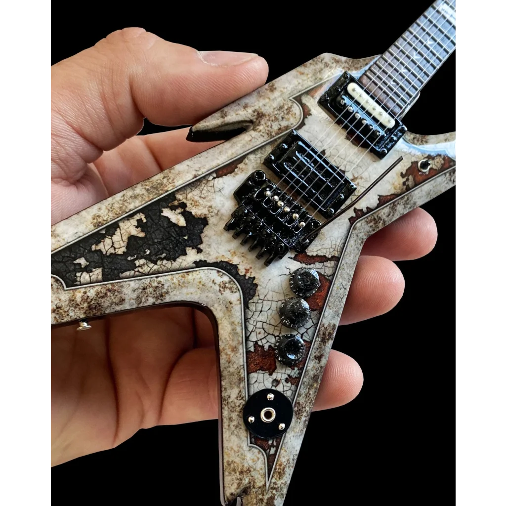 Axe Heaven 2018 Gibson Explorer guitar mini replica with adjustable A-frame stand