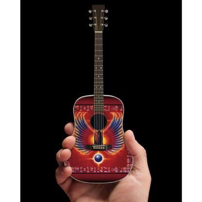 Axe Heaven Journey Phoenix Wings mini guitar with flame design and stand