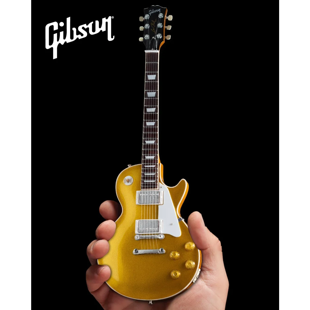 Axe Heaven Les Paul gold top miniature replica guitar