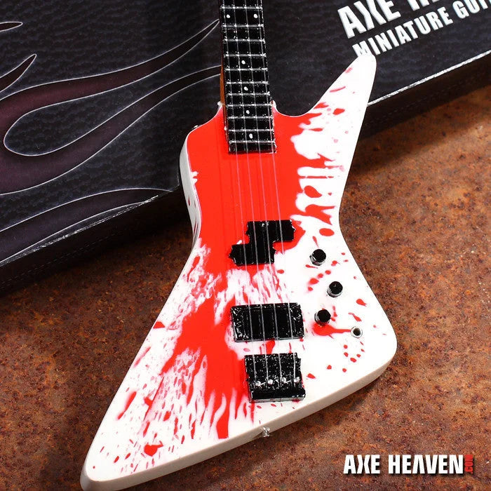 Axe Heaven Michael Anthony Blood Bass mini guitar collectible