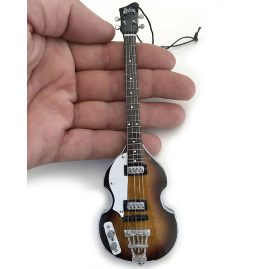 Axe Heaven mini guitar in gift box, sunburst electric with black headstock