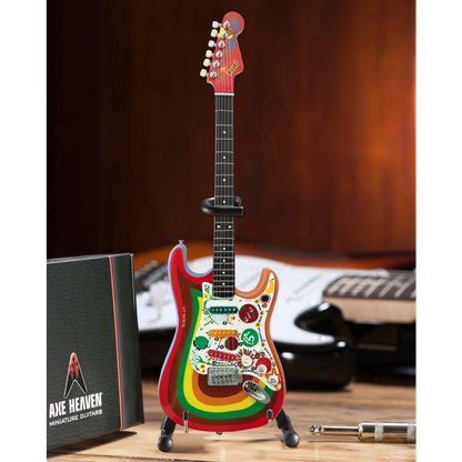 Axe Heaven mini guitar Rocky Strat with adjustable A-frame stand