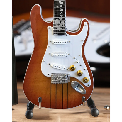 Axe Heaven® miniature SRV Fender Strat mini guitar with sunburst finish
