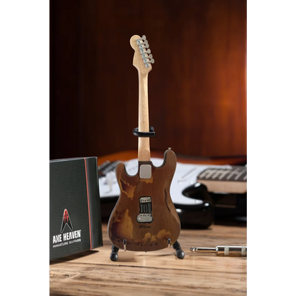 Axe Heaven® Miniature SRV Fender Strat mini guitar with sunburst finish