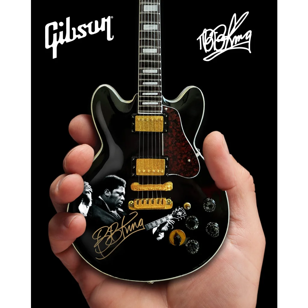 Black Gibson Les Paul Lucille guitar model by Axe Heaven® officially licensed