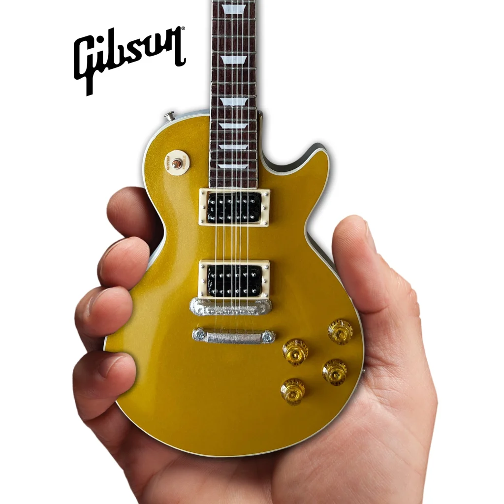 Axe Heaven® officially licensed Gibson Les Paul goldtop miniature guitar