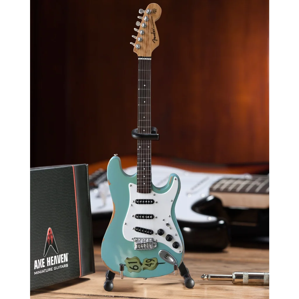 Axe Heaven officially licensed Kenny Wayne mini Strat in seafoam green