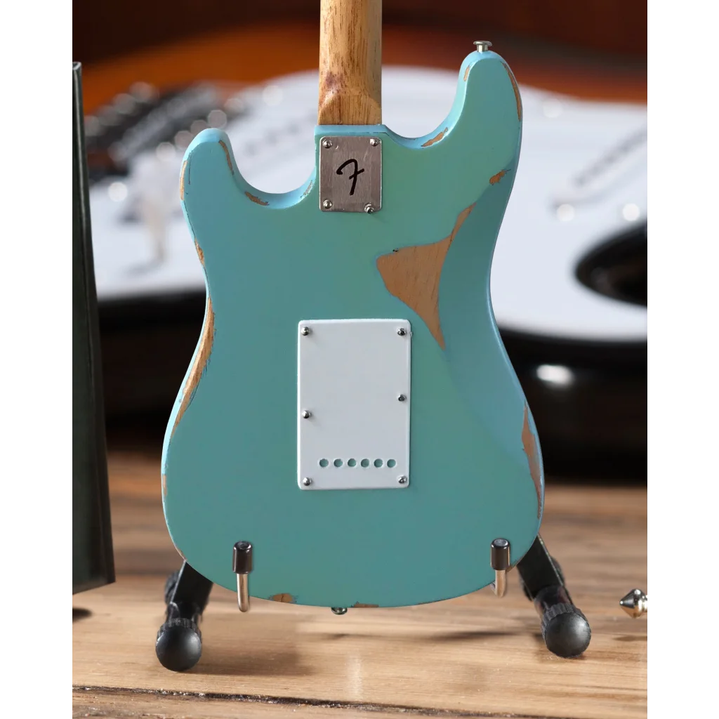 Axe Heaven officially licensed Kenny Wayne mini Strat in Daphne blue