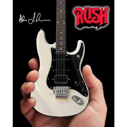 White Axe Heaven® officially licensed Rush guitar with adjustable A-frame stand