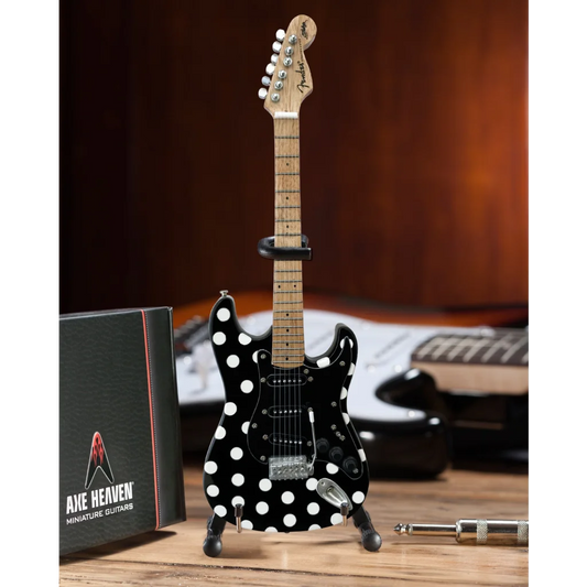 Axe Heaven® Polka Dot Strat guitar with adjustable A-Frame stand
