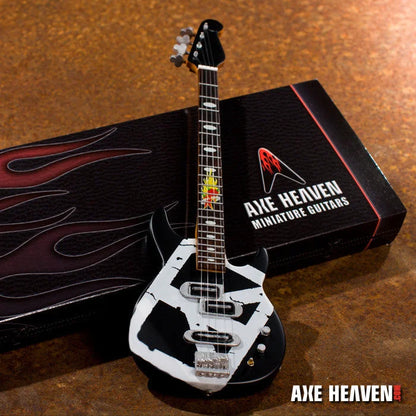 Axe Heaven® Michael Anthony Chickenfoot bass guitar miniature with flame design