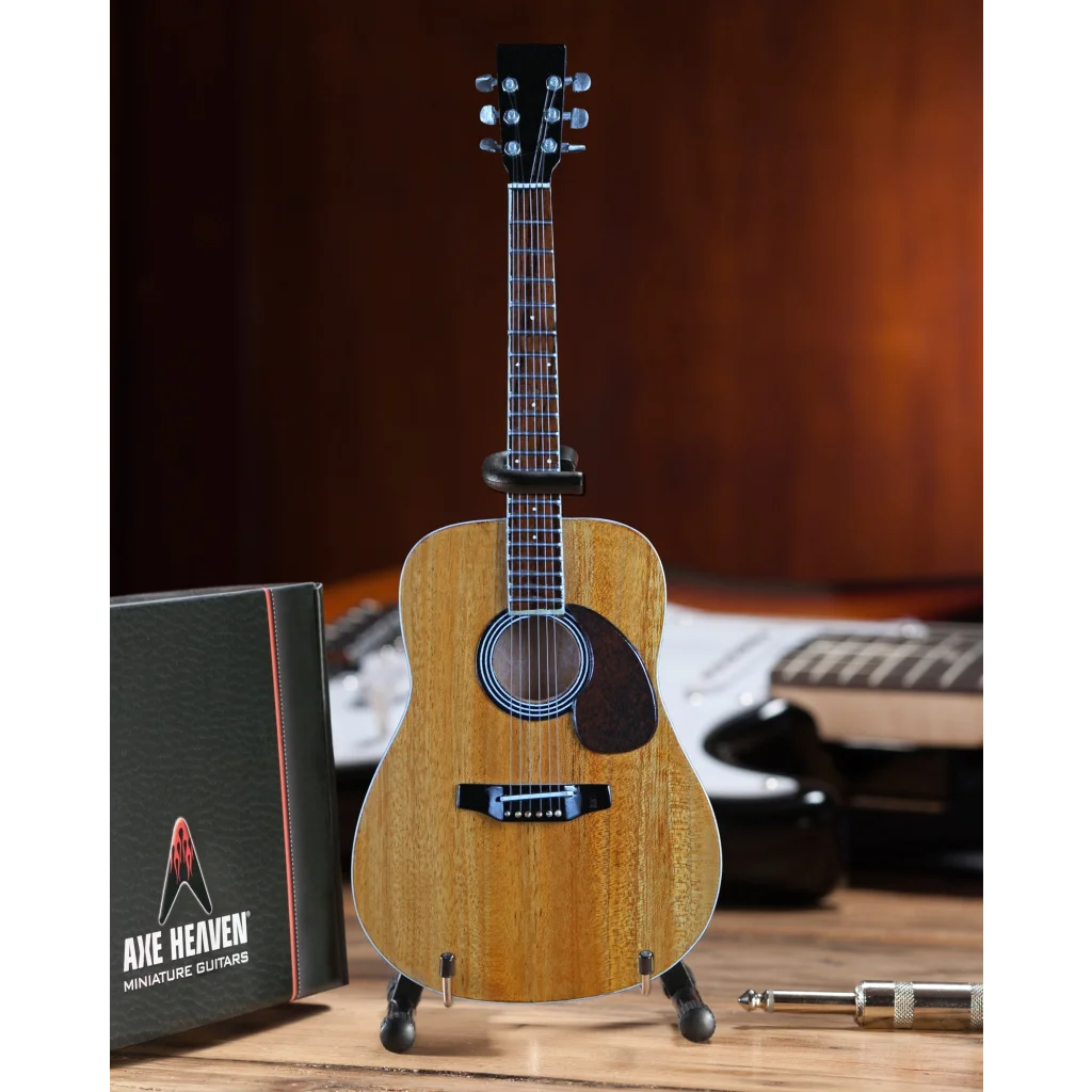 Axe Heaven® miniature guitar replica on adjustable A-frame stand