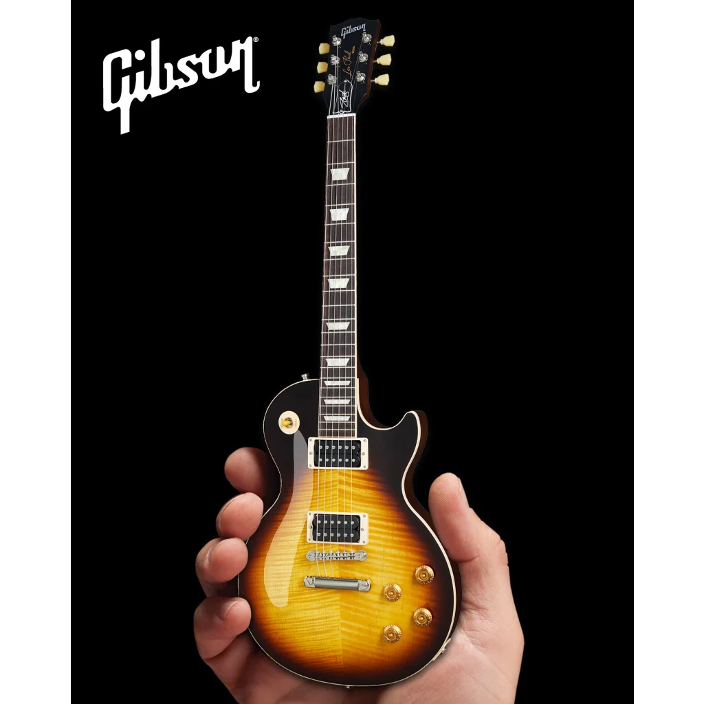 Axe Heaven® miniature replica of Gibson Les Paul sunburst guitar