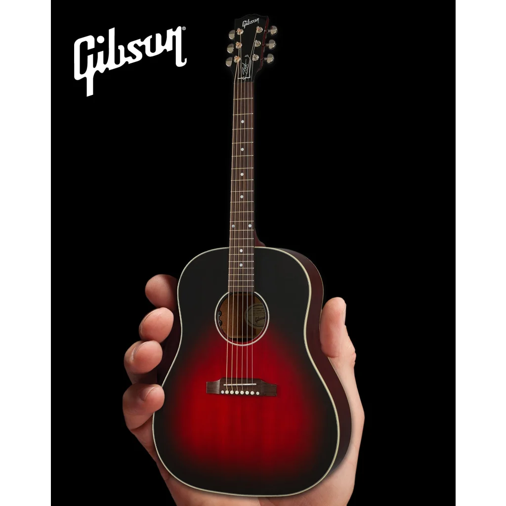 Axe Heaven® miniature replica of Gibson Slash sunburst acoustic guitar