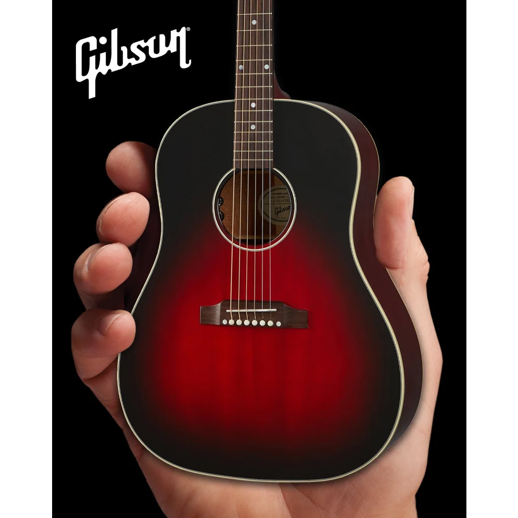 Axe Heaven® miniature replica of Gibson Slash sunburst acoustic guitar
