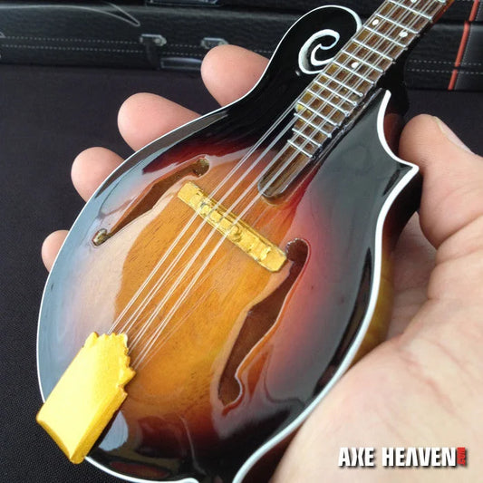 Axe Heaven® miniature sunburst mandolin guitar replica with black pickguard