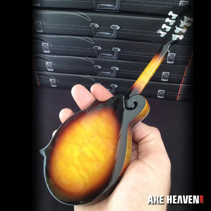 Axe Heaven® sunburst mandolin guitar pick holder with black accents
