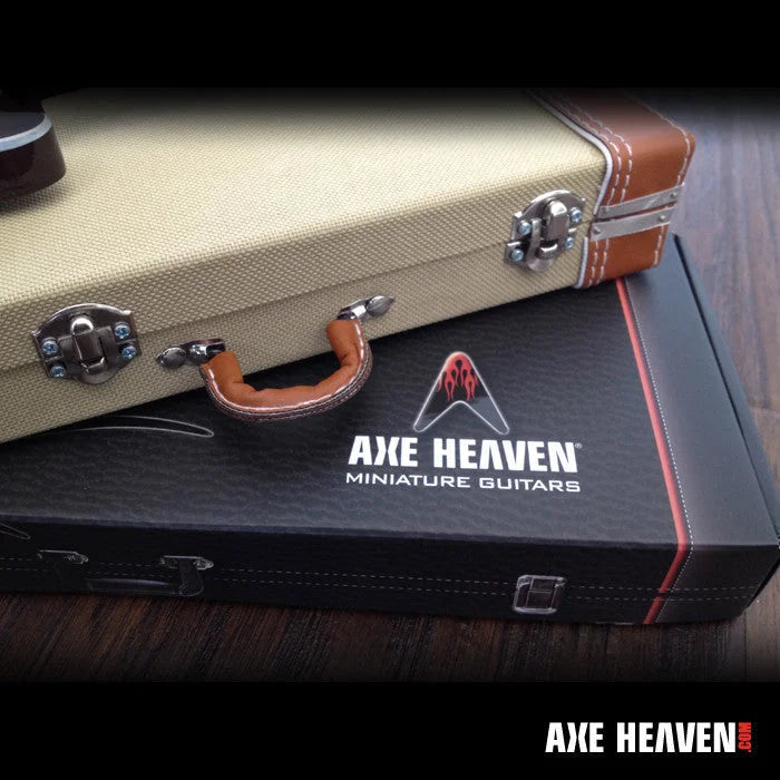 Axe Heaven® miniature vintage tweed guitar case collectible