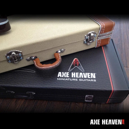 Axe Heaven® miniature vintage tweed guitar case collectible