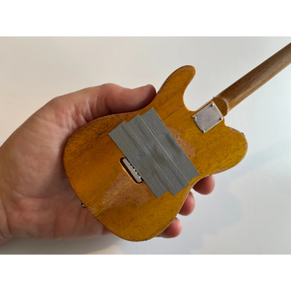 Yellow Axe Heaven® Terry Kath Fender guitar toy replica with case gift