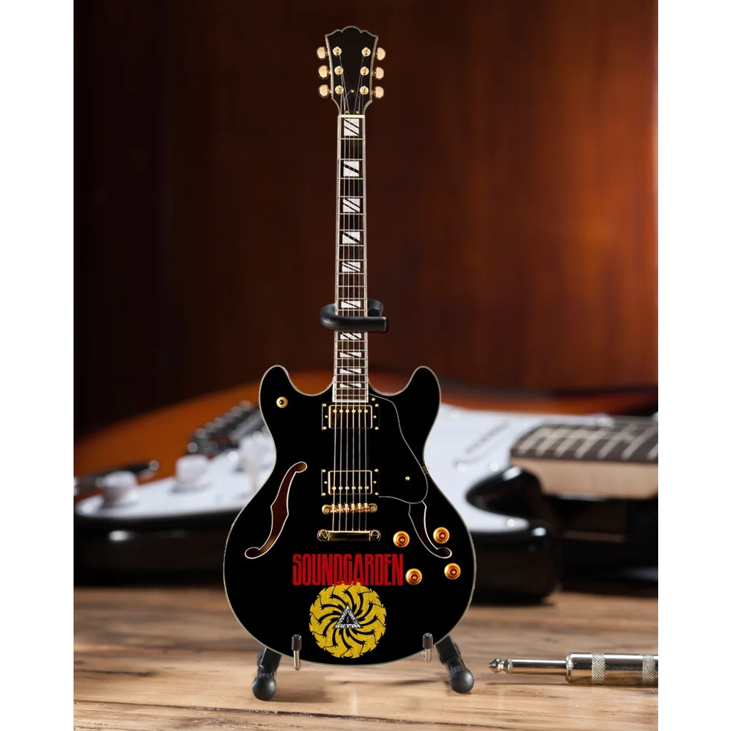 Axe Heaven Soundgarden Chris Cornell mini guitar with stand
