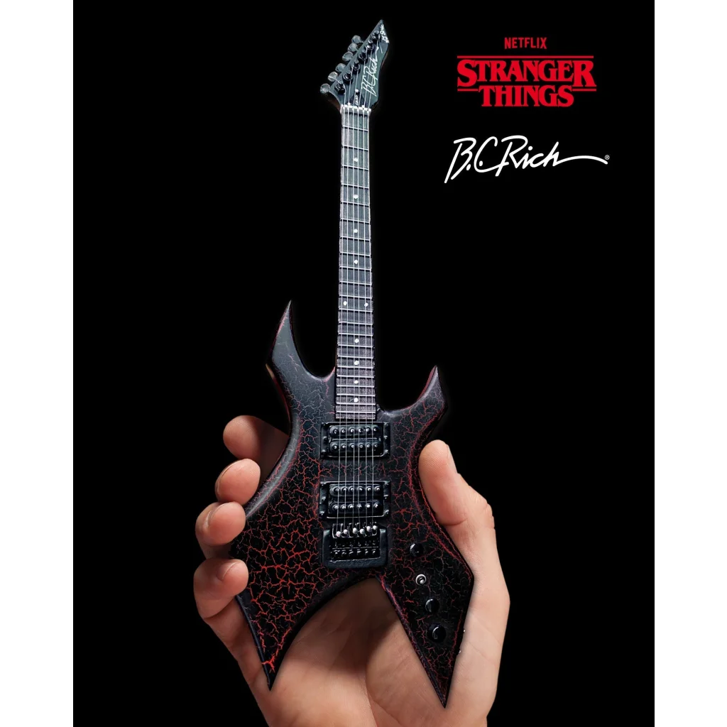 Black and red Axe Heaven Stranger Things Eddie Warlock guitar replica