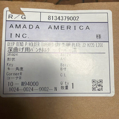 Amada W94000 Deep Bend Punch Holder Clamp Plate, Lot of 50