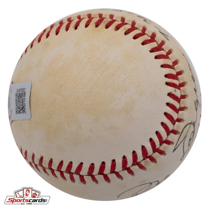 Signed Babe Dahlgren baseball that replaced Lou Gehrig in 1939