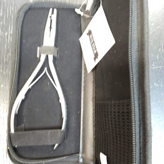 Babe plier groove stainless steel nail clipper in black case