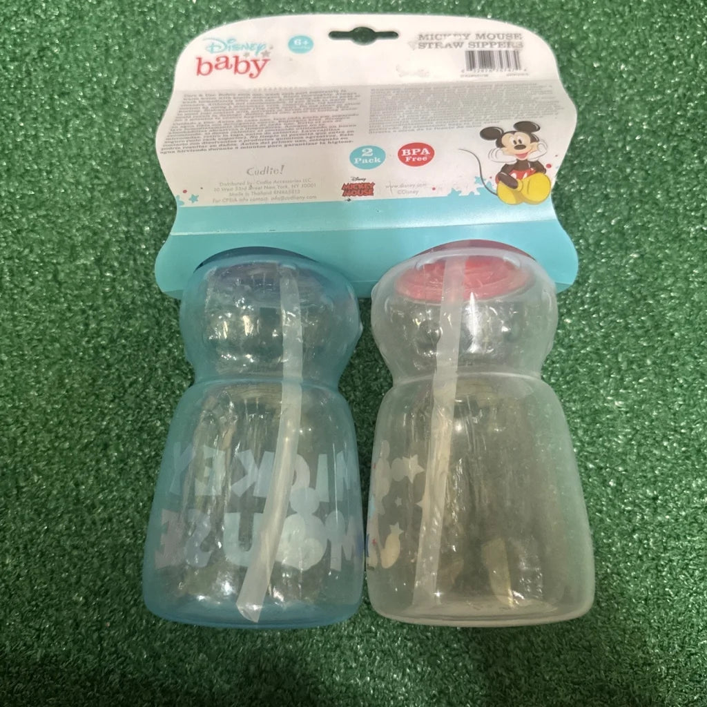 Disney Mickey Mouse baby cups 2 pack boys blue sippy cups