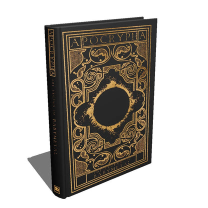 Black hardcover babymetal deluxe edition book with ornate gold embossed design and central circular motif 9x15 by gmb chomichuk