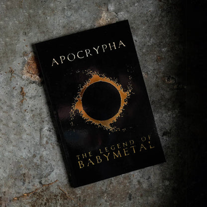 Black BABYMETAL Apocrypha Standard Edition hardcover with gold design