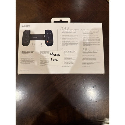 Black Backbone One mobile gaming controller for iPhone
