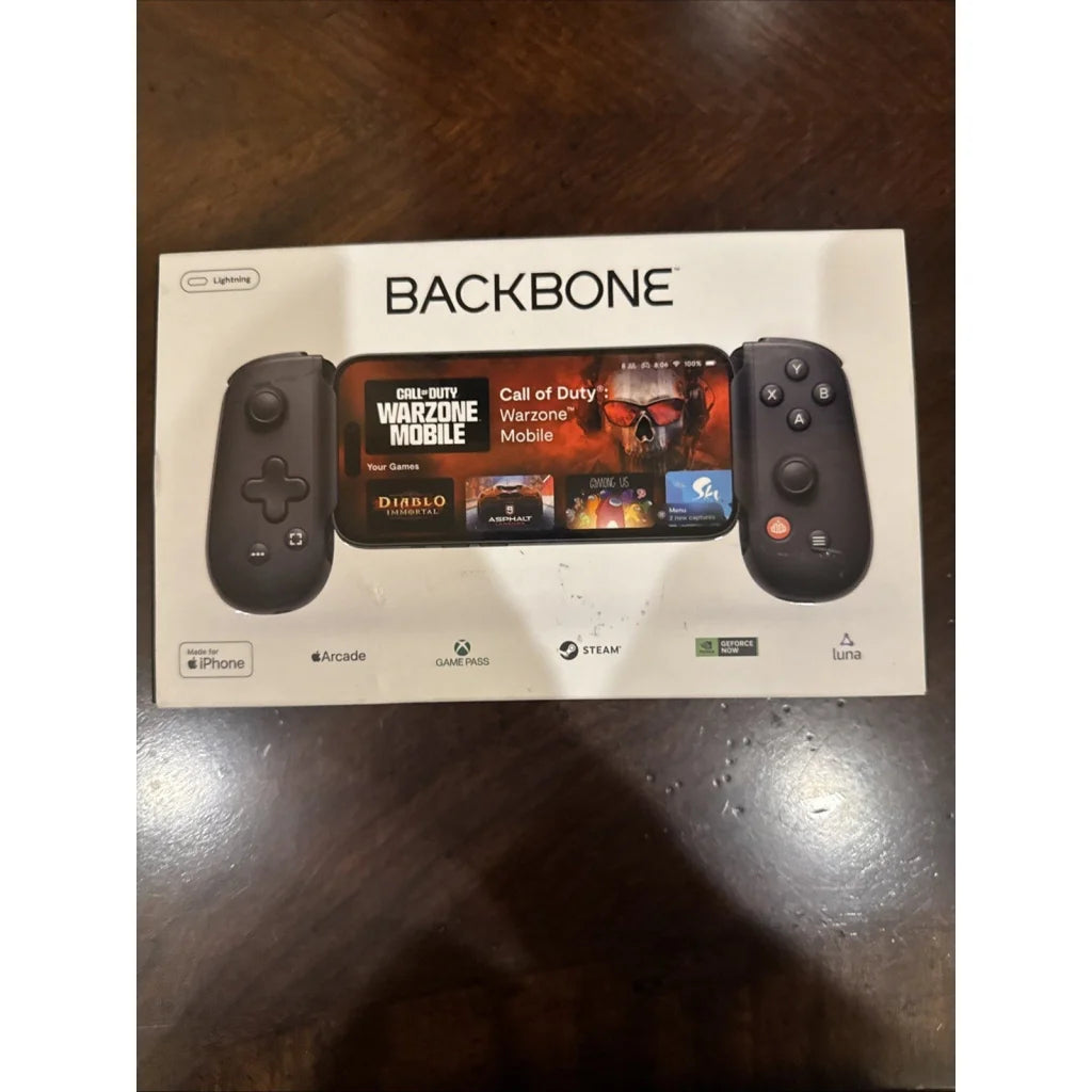Black Backbone One mobile gaming controller for iPhone