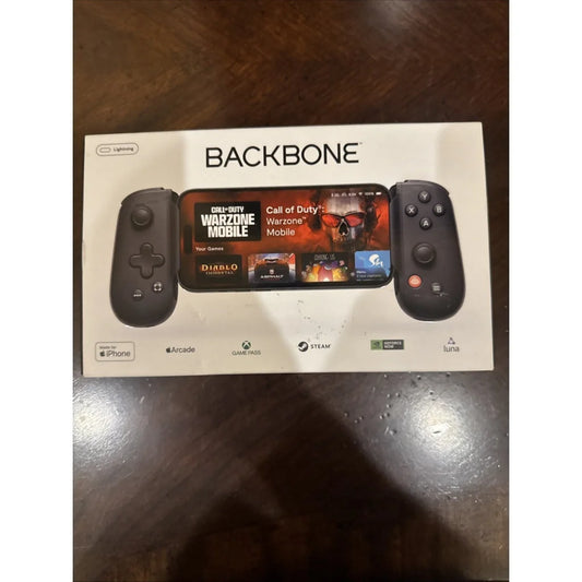 Black Backbone One mobile gaming controller for iPhone